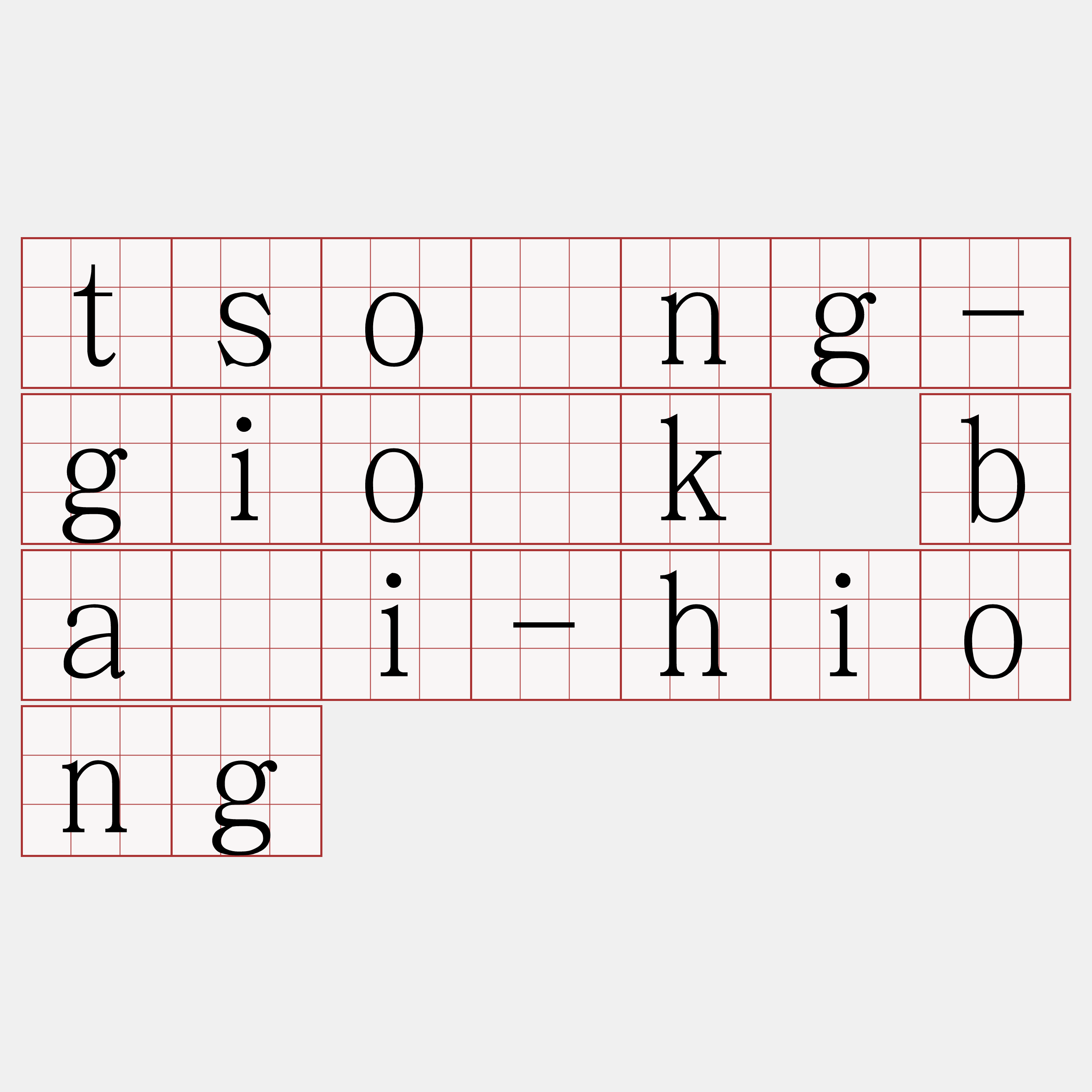 tsòng-gio̍k bâi-hiong